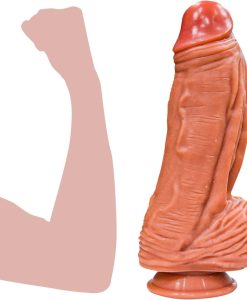 ID: SK303 Black Huge Dildos with Strong Suction Cup, Lifelike 10 Inch Thick Realistic Dildo,Monster Wide Dong Giant Big Toy Large Size Fat XXL Sex Toy for Women