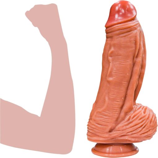 ID: SK303 Black Huge Dildos with Strong Suction Cup, Lifelike 10 Inch Thick Realistic Dildo,Monster Wide Dong Giant Big Toy Large Size Fat XXL Sex Toy for Women  