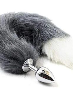 ID: SK202 Small Stainless Steel with Tail Butt Plug