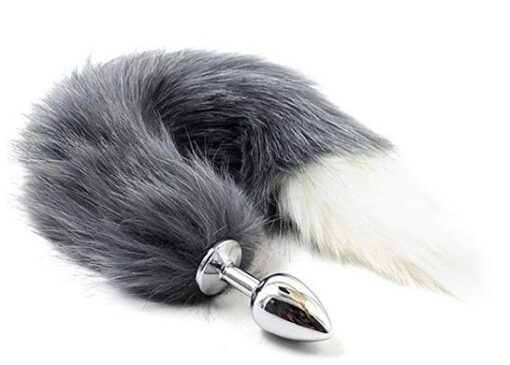 ID: SK202 Small Stainless Steel with Tail Butt Plug  