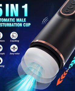 ID: SK449 Automatic sucking , thrusting, vibrating and heating masturbation cup for Men