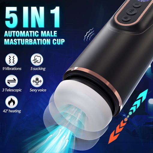 ID: SK449 Automatic sucking , thrusting, vibrating and heating masturbation cup for Men  