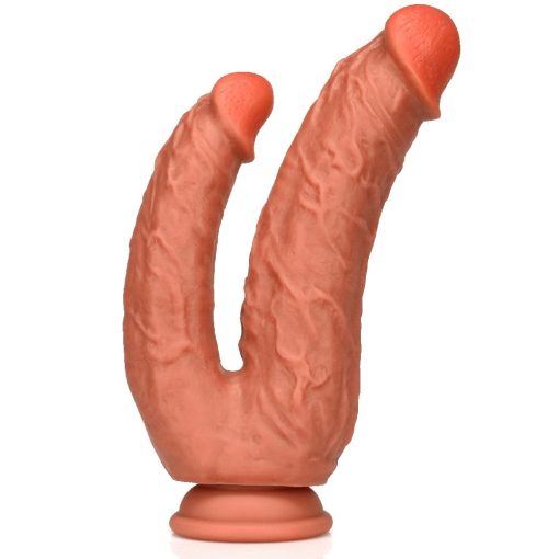 ID: SK104 Double penetration Dildo with suction cup  