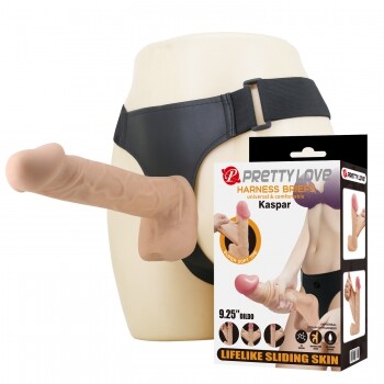 ID: SK451 Huge Strap on Dildo with sliding skin (9.25 inches)  