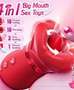 ID: SK247 Big mouth Vibrator (4 in 1 Vibe)