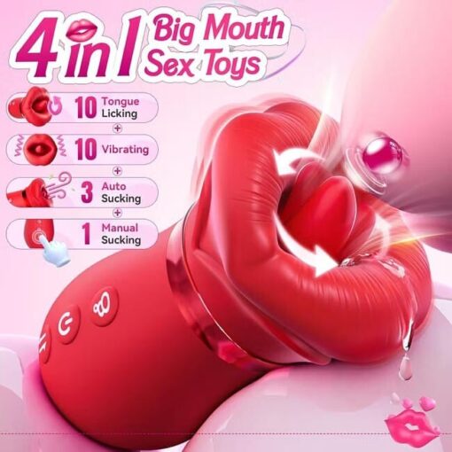 ID: SK247 Big mouth Vibrator (4 in 1 Vibe) ID: SK247 Big mouth Vibrator (4 in 1 Vibe)