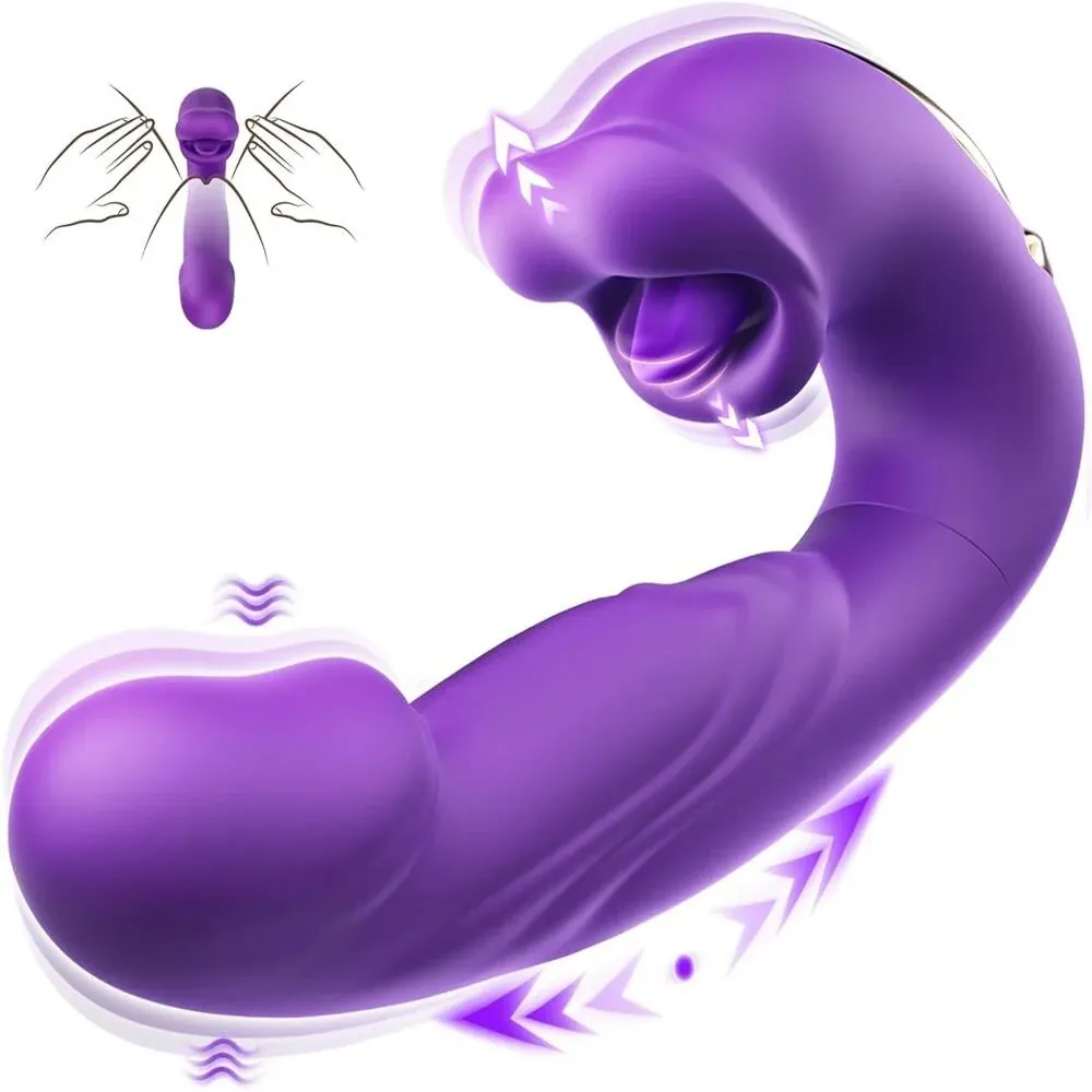 ID: SK416 Ros with Mouth /Tongue Licking/Sucking, Thrusting, Clit & G-spot vibrator