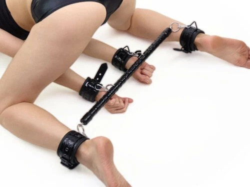 ID: SK075 Spreader Bar Sex Toys Restraints with Handcuffs Foot Wrist Cuffs BDSM Bondage Set - Detachable - Image 5