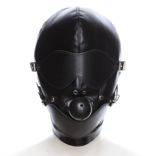 ID: SK199 Leather Head mask  