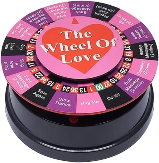 ID: SK308 Wheel of Love Sex Game, Electric Turntable for Sexy Parties, Fun Roulette Wheel for couples!  
