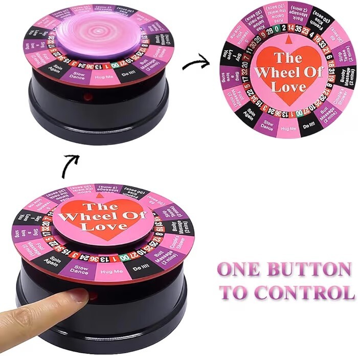 ID: SK308 Wheel of Love Sex Game, Electric Turntable for Sexy Parties, Fun Roulette Wheel for couples! - Image 3