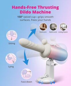 ID: SK560 LOVENSE Spinel Thrusting Dildo, Vibrating&Heating Sex Machine for Women Remote Control Sex Toys High-Speed G-Spot&Clit Vibrator Dual Stimulation with Adjustable Suction Cup for Hands-Free Pleasure