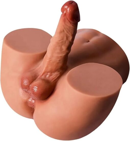 ID: SK227 Adult Male Sex Toys 2 in 1 3D Love Doll with Cock, Anal. Torso Sex Doll for Women, Gay, Couples  