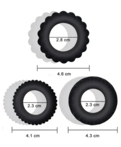 ID: SK019 Thick, silicone Cockring set Harder, longer erection)