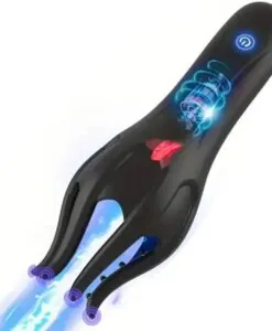 ID: SK060 Male Masturbator Male, with 10 Powerful Mens Male Penis Training Vibrator Stroker Masturbators Sex Machine licking Training Wrap Adult Sex Toys